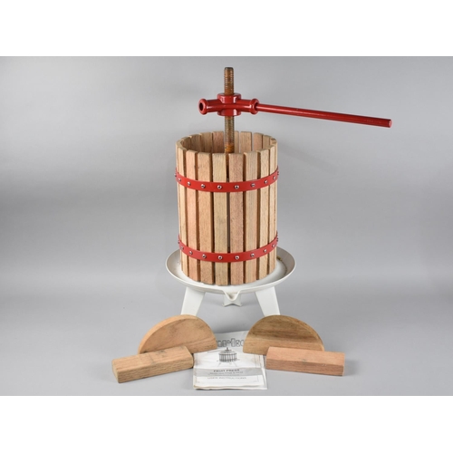 93 - An Unused Clarke's 6 Litre Fruit Press with Instruction leaflet