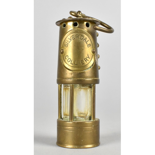 15 - A Miniature Brass Souvenirer Model of a Miners' Safety Lamp for 