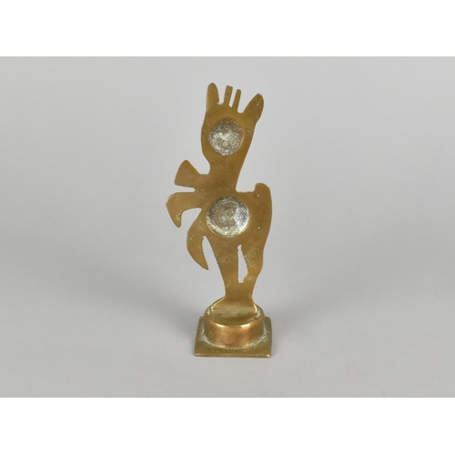 16 - A Bronze Study of the Babycham Chamois, 15cm High