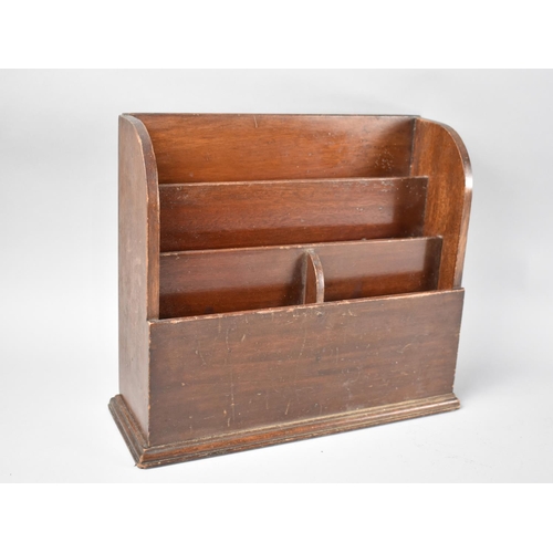 2 - An Edwardian Mahogany Desk Top Stationery Store, 31cm Wide, 28cm High