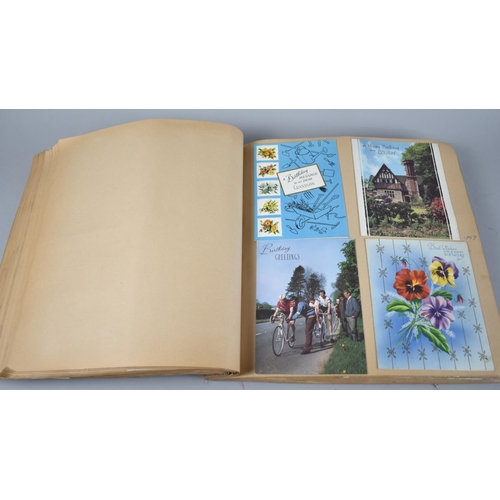 222 - A Large Scrapbook Containing the Birthday Cards Received by 