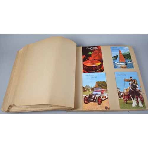 222 - A Large Scrapbook Containing the Birthday Cards Received by 