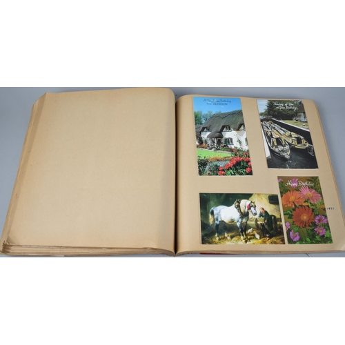 222 - A Large Scrapbook Containing the Birthday Cards Received by 