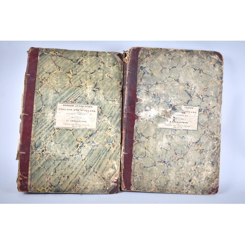 227 - Two Bound Volumes, Border Antiquities of England and Scotland by Sir Walter  Scott, Published 1814 (... 