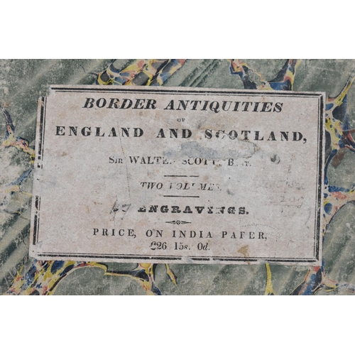 227 - Two Bound Volumes, Border Antiquities of England and Scotland by Sir Walter  Scott, Published 1814 (... 