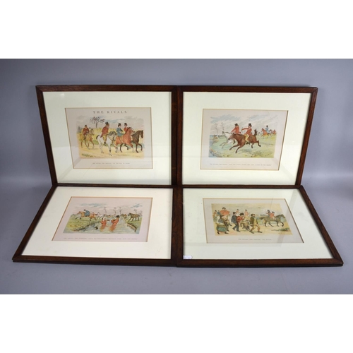 234 - A Collection of Four Oak Framed Caldecott Prints