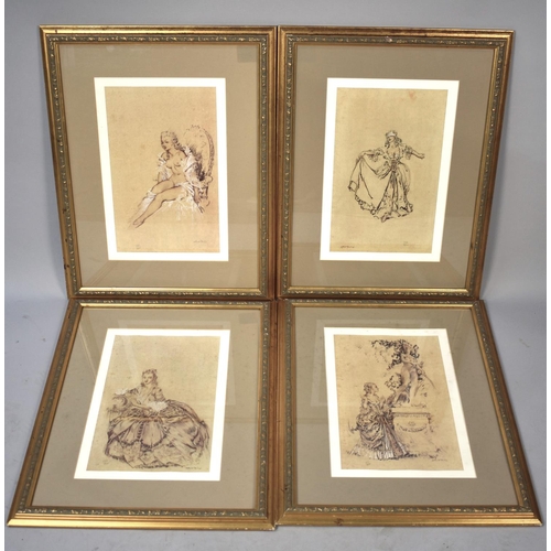 235 - A Set of Four Gilt Framed Limited Edition Russell Flint Prints