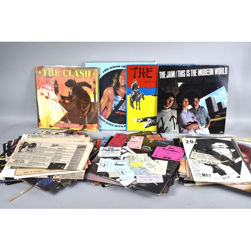 260 - A Collection of 33rpm Records to Include The Clash, Bon Jovi, The Jam, David Bowie, Gary Numan, The ... 