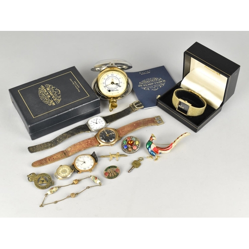 411 - A Collection of Various Jewellery and Wrist Watches to Include Vintage Timex with Black Face, Brooch... 