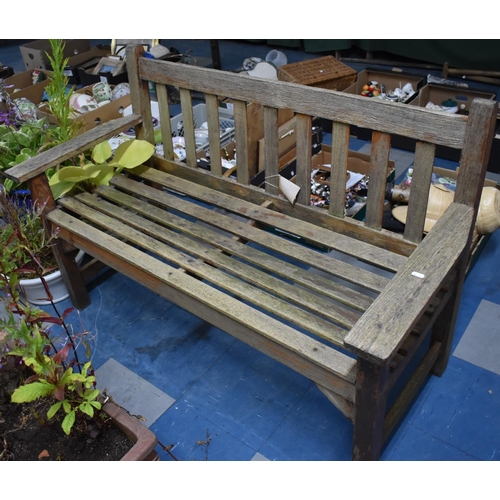 426 - A Wooden Garden Bench