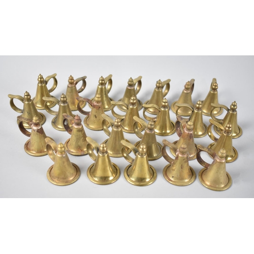 116 - A Collection of Modern Brass Candle Snuffers, each 5cms High