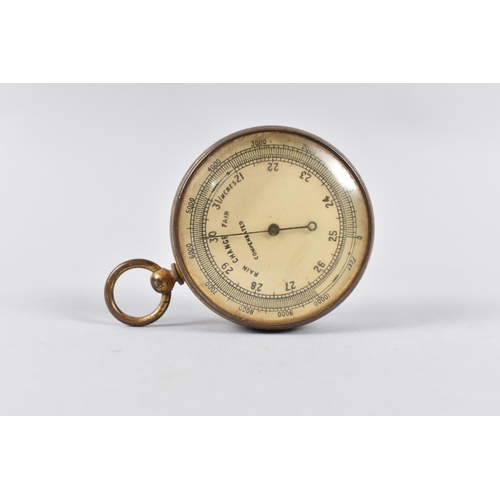 34 - An Early 20th Century Compensated Altimeter/Barometer, 4.5cms Diameter