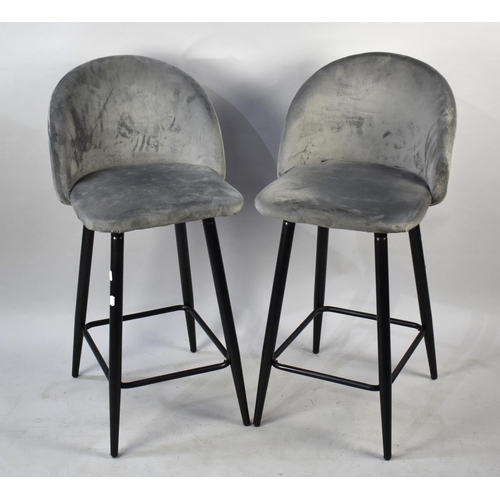 527 - A Pair of Modern Kitchen Bar Stools