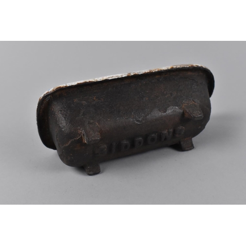 53 - A Late 19th/Early 20th Century Model of an Enamelled Roll Top Cast Iron Bath Inscribed Under in Reli... 