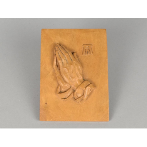 7 - A Rectangular Carved Boxwood Religious Plaque after Albrecht Durer, 11.5x8cms