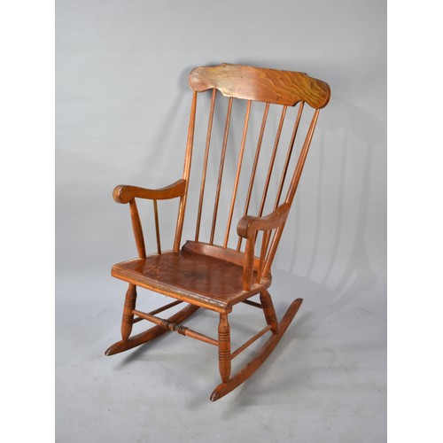 532 - A Late 20th Century Spindle Back Rocking Chair