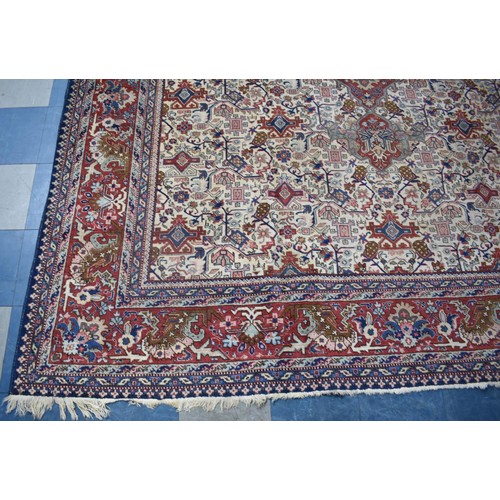 530 - A Hand Made Antique Tabriz Carpet, Circa 1910, 368x270cm