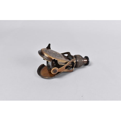 26 - A Reproduction Brass Pocket Monocular as was Made by R&J Beck Ltd, London 1857, 9.5cms High