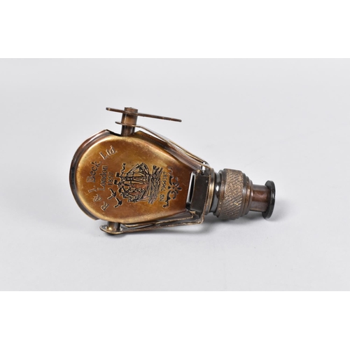 26 - A Reproduction Brass Pocket Monocular as was Made by R&J Beck Ltd, London 1857, 9.5cms High