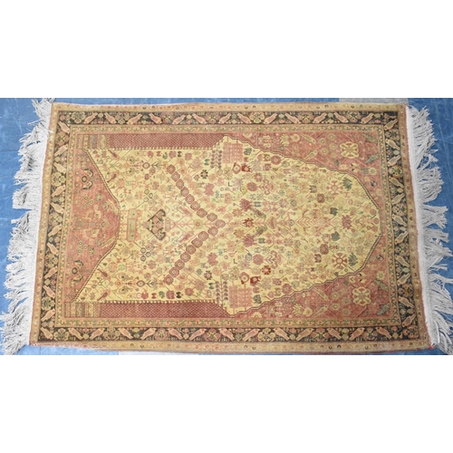 484 - A Vintage Patterned Rug, 150x100cms