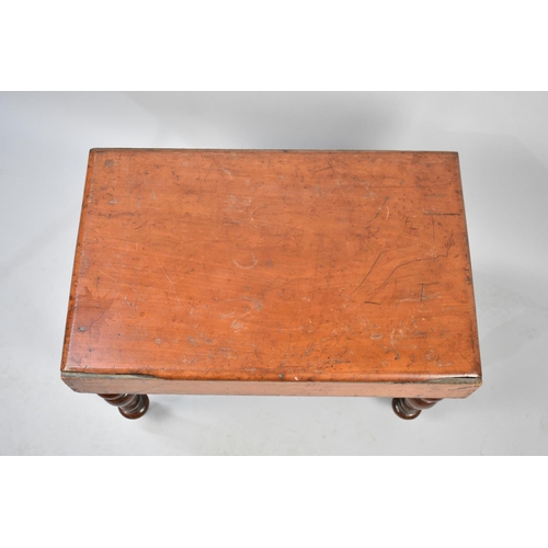 490 - A Late Victorian Former Bidet, Now Used as a Coffee Table, 60cms Wide