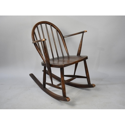 493 - An Ercol Spindle Back Rocking Chair