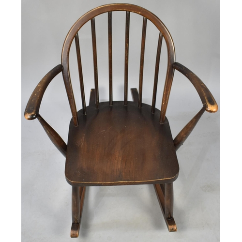 493 - An Ercol Spindle Back Rocking Chair