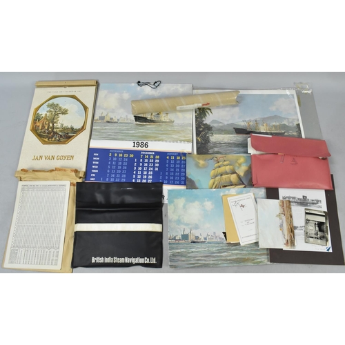 508 - A Collection of Various Prints, Newspapers and Printed Ephemera relating to Shipping, Also Postcards... 