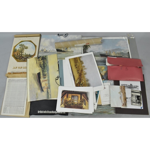 508 - A Collection of Various Prints, Newspapers and Printed Ephemera relating to Shipping, Also Postcards... 