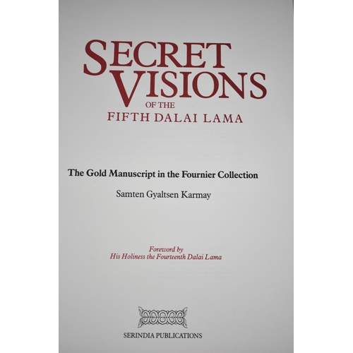 55 - A Large Bound Volume, Secret Visions of the Fifth Dalai Lama by Samten Karmay, Published 1988 by Ser... 