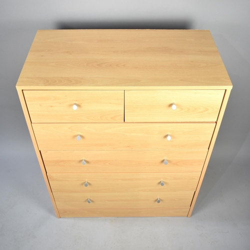 519 - A Modern Bedroom Chest of Two Short and Four Long Drawers, 75cms Wide