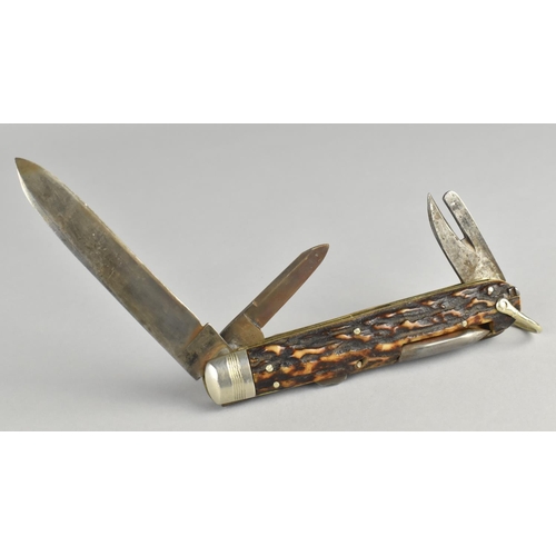 20 - An Early 20th Century Lock Knife by William Horton, Sheffield, Bone Scales