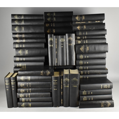 484 - A Large Quantity of Over 90 Bound Law Reports to Include 19th Century Re-bound Volumes