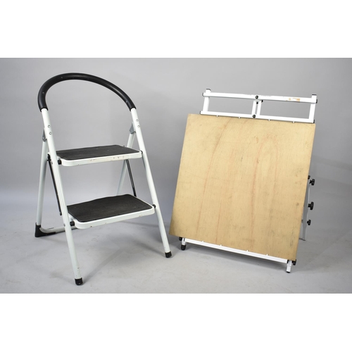 492 - An Artists Easel 'Phantasm' Together with a Folding Decorators Ladder