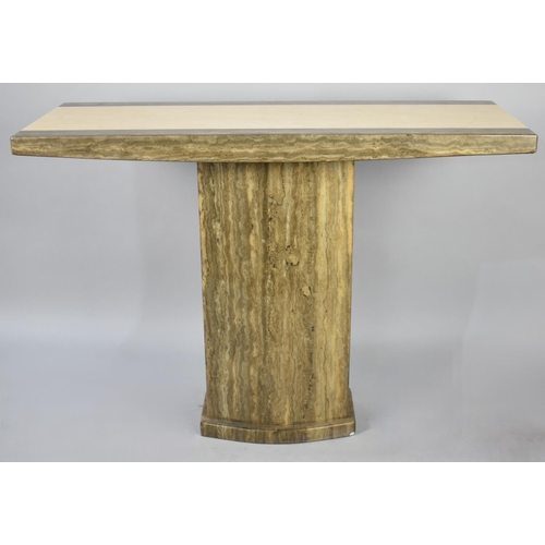 514 - An Irish Marble Narrow Side Table, 110cm x 40cm