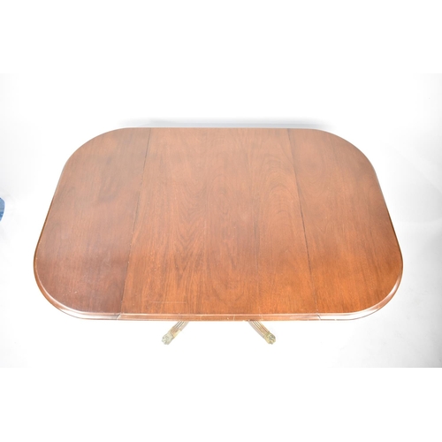 515 - A Mahogany Drop Leaf Dining Table, 84cm x 61cm when Closed