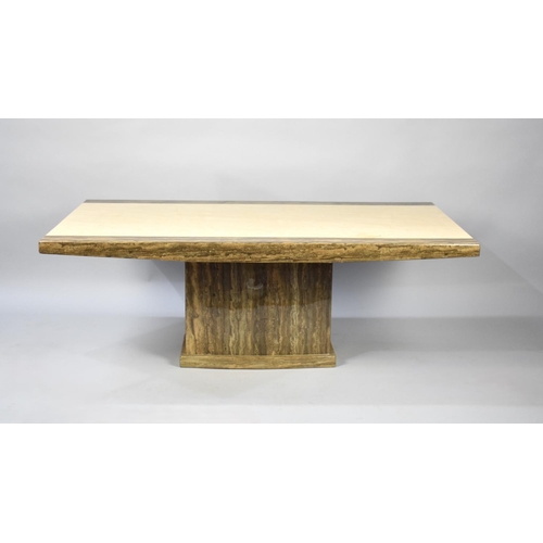 516 - A Large Heavy Irish Marble Coffee Table, 130x76cm