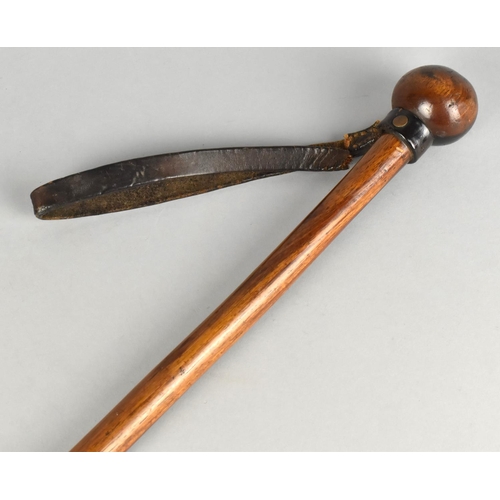 67 - A 19th Century Walking Stick With Knobkerrie Style Handle