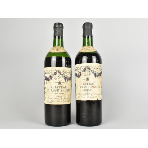 72 - Two Bottles 1958 Chateau Chasse Spleen