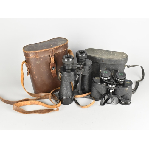 84 - Two Pairs of Cased Binoculars to Include Ross 10X50 Stepmur