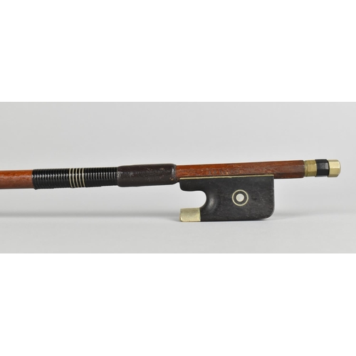 88 - A German Violin Bow by A R Reichel (Ivory Submission Reference Reference: HMKXJV31)