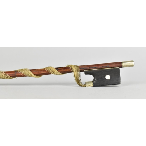 89 - A German Violin Bow by Gustav Prager (Ivory Submission Reference Reference: ZS5ZL3D4)