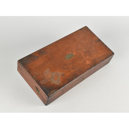 9 - A Late 19th Century Surgeon's Box by Evans & Wormull, the Hinged Lid with Monogrammed Brass Oval, H ... 