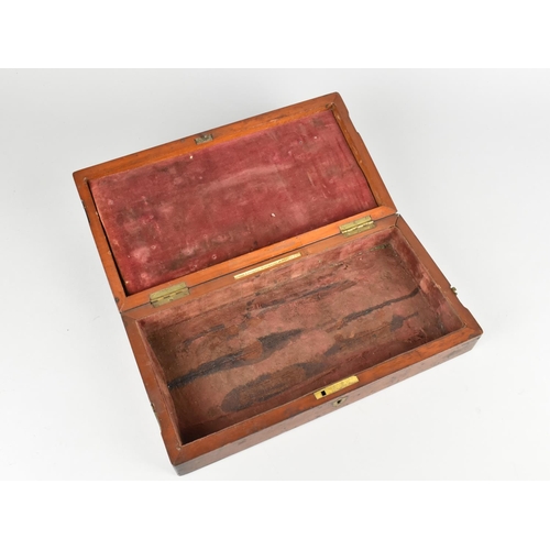 9 - A Late 19th Century Surgeon's Box by Evans & Wormull, the Hinged Lid with Monogrammed Brass Oval, H ... 