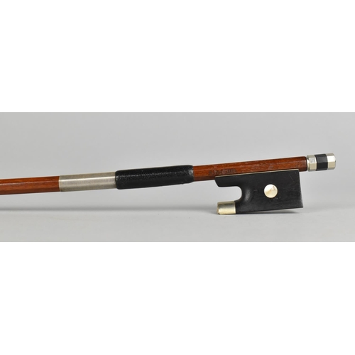 90 - A German Violin Bow by K W Vebel (Ivory Submission Reference Reference: WB4FA8NQ)