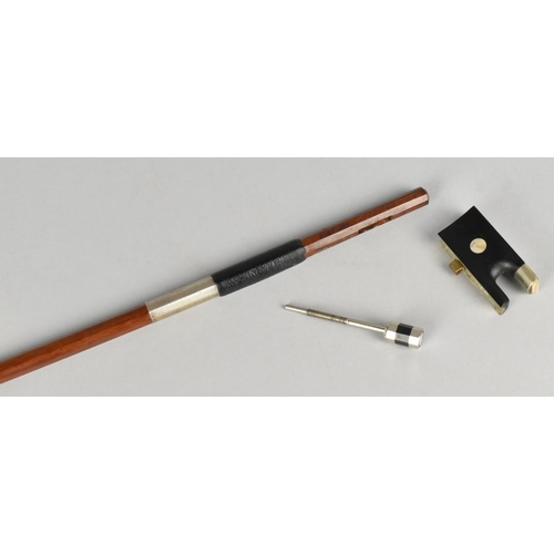 90 - A German Violin Bow by K W Vebel (Ivory Submission Reference Reference: WB4FA8NQ)