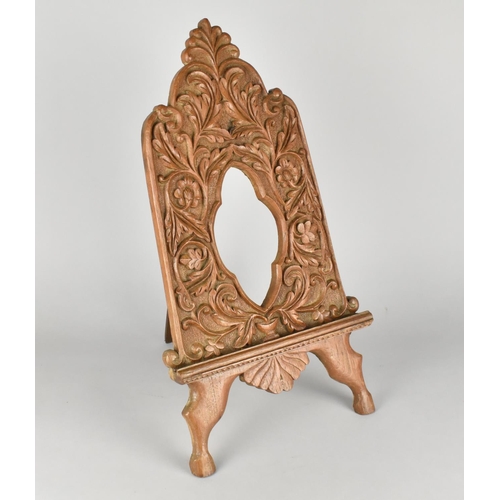 12 - A Nicely Carved Easel Backed Photo Frame, 49cms High