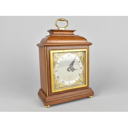 47 - A Mid 20th Century Elliot Mantel Clock Retailed by Garrard and Co with Presentation Plaque on Revers... 