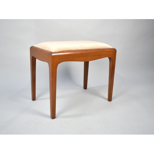 550 - A Vintage Stag Dressing Table Stool, 53cm Wide