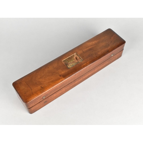 8 - A Late Victorian/Edwardian Mahogany Box Containing Hydrometer by Casartelli, Manchester, 31cms Long